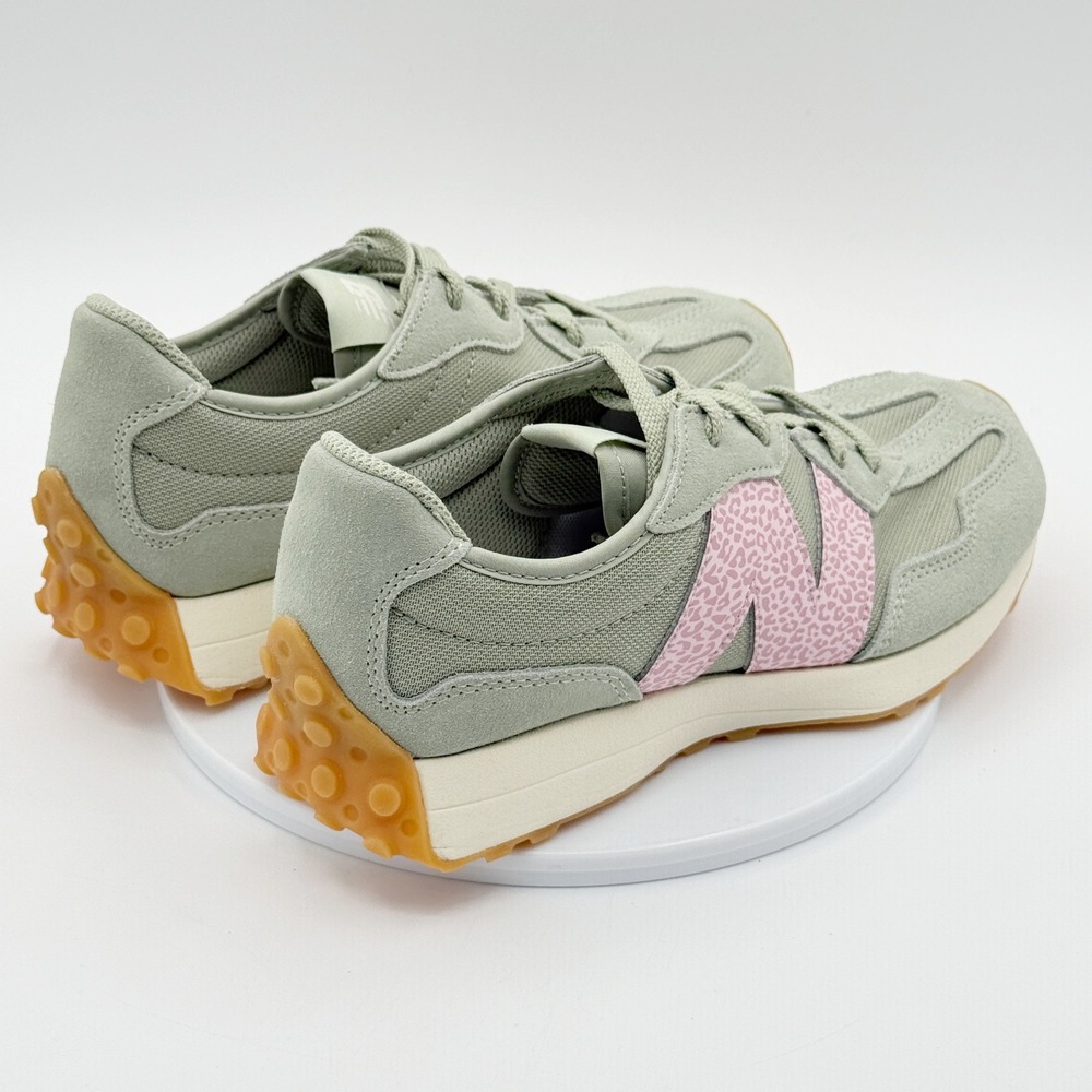 New Balance 327 Lifestyle Sneakers Size 5.5 Kids Pink Green GS327WT, NEW - Picture 7 of 10